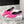 KNIFE LAVALIÈRE 45MM MULE IN BRIGHT PINK NYLON JERSEY