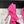 KNIFE KNOT 95MM PUMP IN BRIGHT PINK STRETCH CUPRO AND NYLON JERSEY