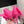 KNIFE KNOT 95MM PUMP IN BRIGHT PINK STRETCH CUPRO AND NYLON JERSEY