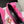 KNIFE KNOT 95MM PUMP IN BRIGHT PINK STRETCH CUPRO AND NYLON JERSEY