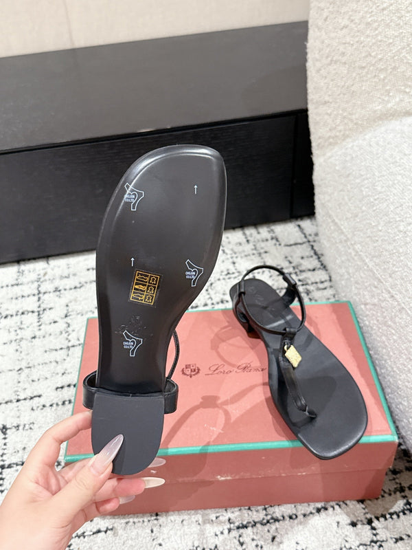 LP Mindil Infra Sandal Black Sheepskin 312459