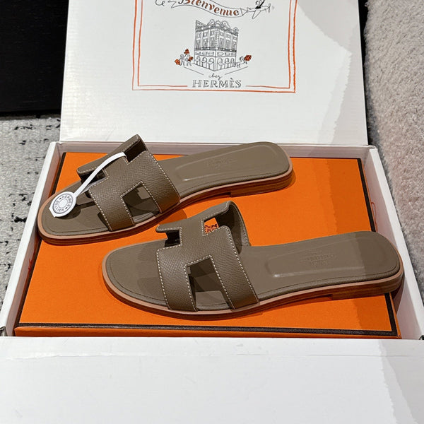 HM 25 Oran Sandal Etoupe Epsom