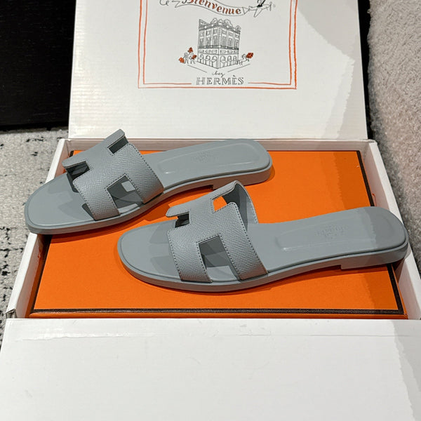 HM 25 Oran Sandal Dark Grey Epsom