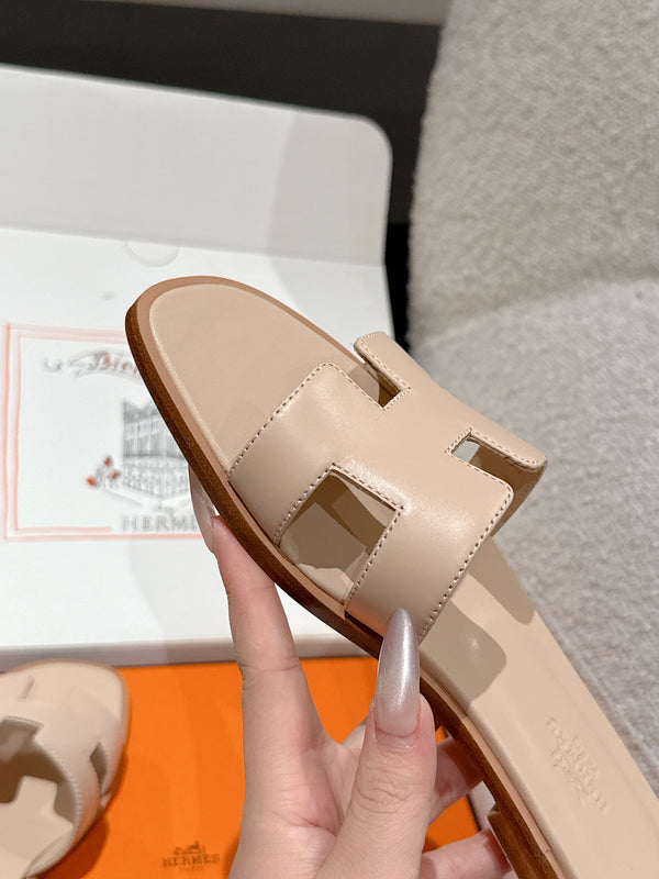 HMS 25 Oran Sandal Nude Calfskin