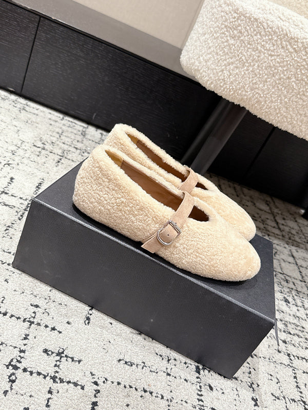 Alaia 2025 Ballerine Beige Laine 558649