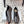 MM Tabi 6-Point Toe Lace-up Shoes Dark Grey Metalic Calfskin 558424