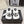 CC 26SS Thong Sandals Black White Leather 721683
