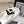 CC 26SS Thong Sandals Black White Leather 721683