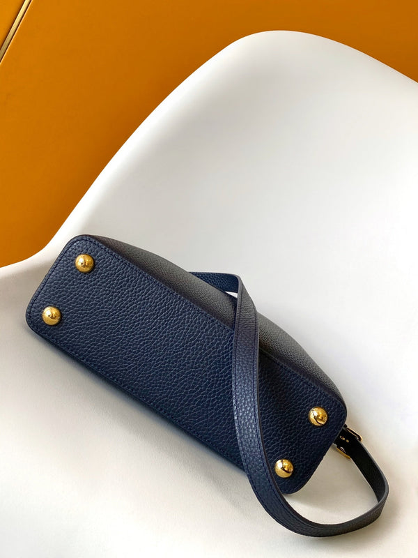 Capucines BB Bag Dark Blue Taurillon leather 251686