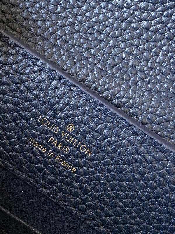 Capucines BB Bag Dark Blue Taurillon leather 251686