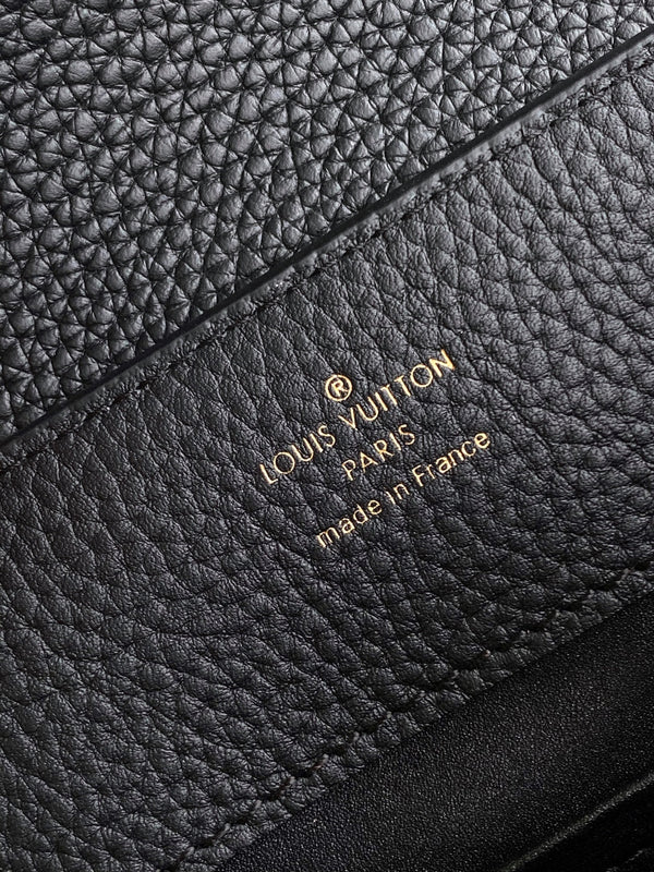 LV Capucines Bag Black Taurillon Cowhide Leather 252598