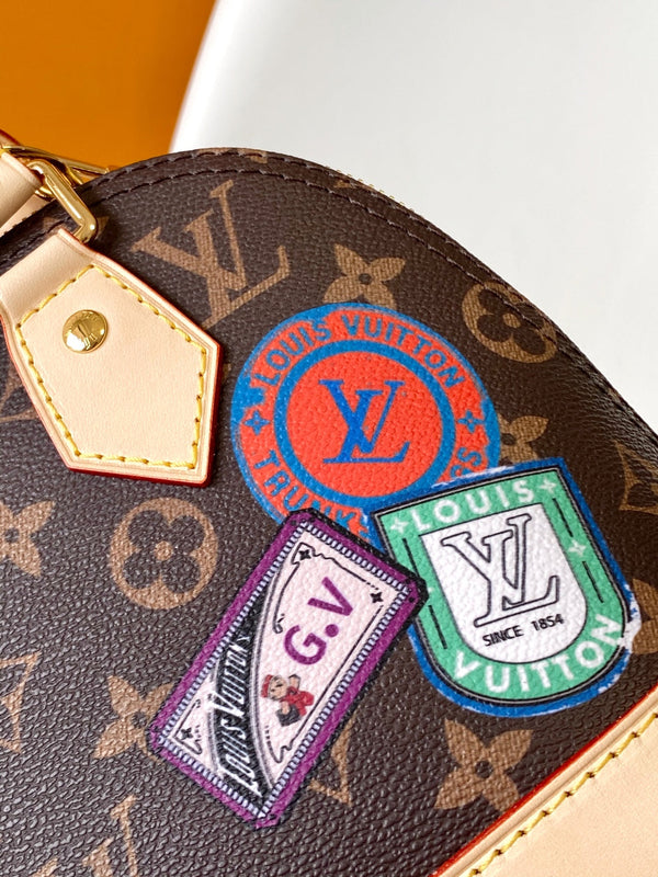 LV Alma BB Handbag 25cm Brown Beige Monogram Canvas & Cowhide GHW