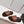 CC Flat Slip-on Sandals Brown Grain Leather 798337