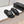 CC Flat Slip-on Sandals Black Grain Leather 798338