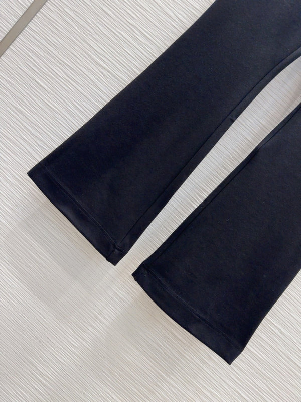 CD 25 Flared Pant Black Cotton