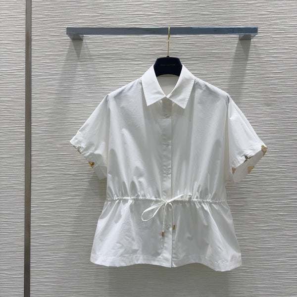 LV 25 T-shirt White Light Blue Cotton