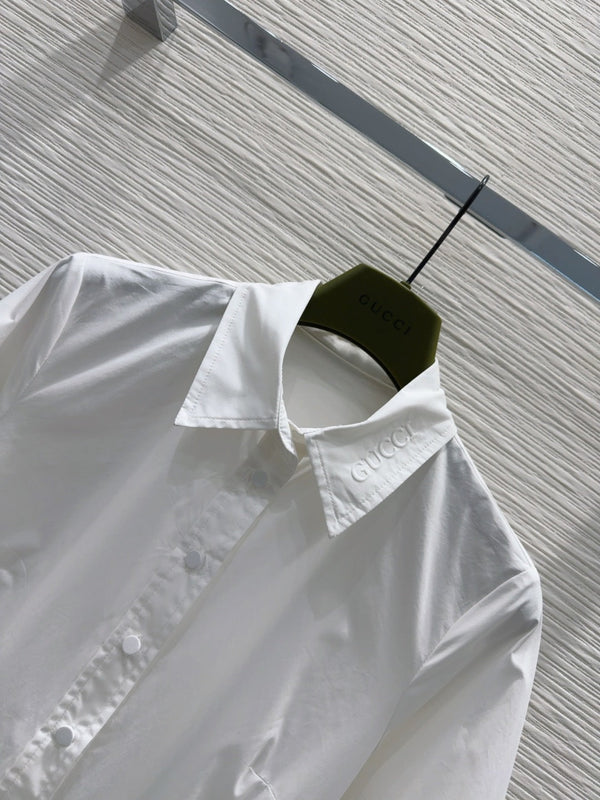 Gucci 2025 Shirt Dress White Cotton
