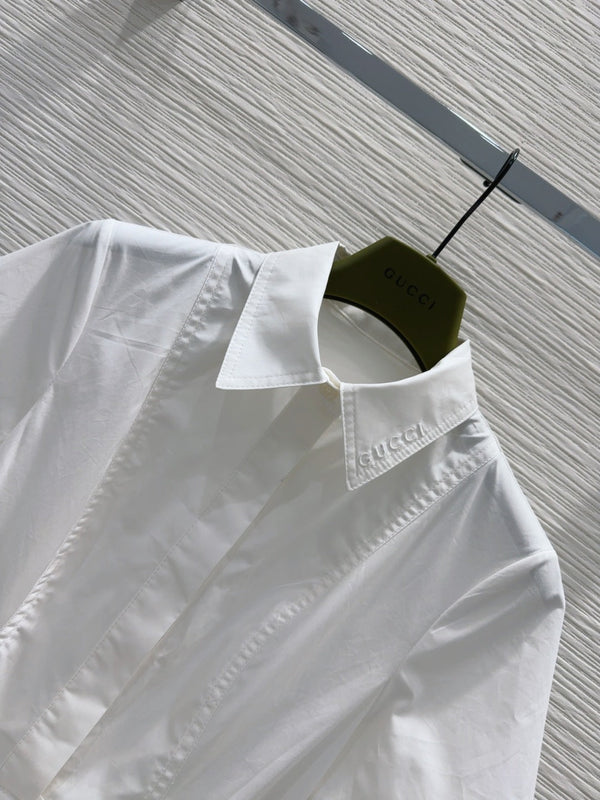 Gucci 2025 Shirt Dress White Cotton