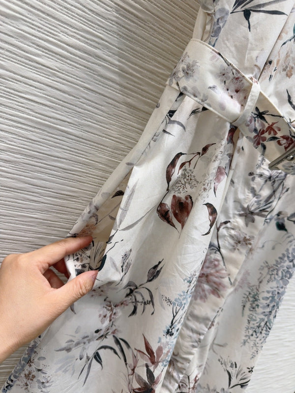 CD 25 Long Dress Multicolor Cotton