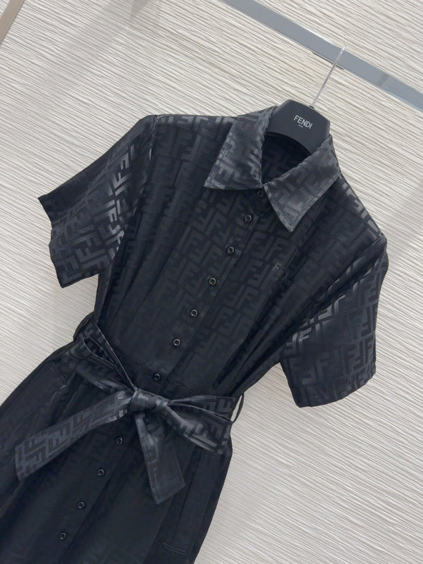 Fendi 2025 Shirt Dress Black Viscose