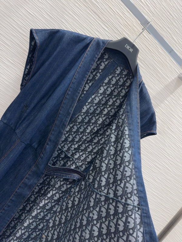 CD 25 Denim Dress Blue Cotton