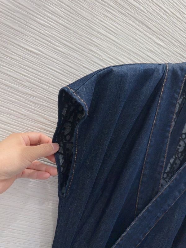 CD 25 Denim Dress Blue Cotton