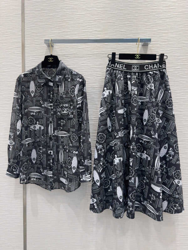 CC 25 Shirt and Long Skirt Polyester Fiber