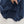 LV 25 Metal Zipper Decoration On The Left Shoulder Dress Blue Cotton