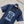 LV 25 Metal Zipper Decoration On The Left Shoulder Dress Blue Cotton