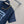 LV 25 Metal Zipper Decoration On The Left Shoulder Dress Blue Cotton