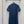 LV 25 Metal Zipper Decoration On The Left Shoulder Dress Blue Cotton