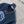 LV 25 Metal Zipper Decoration On The Left Shoulder Dress Blue Cotton