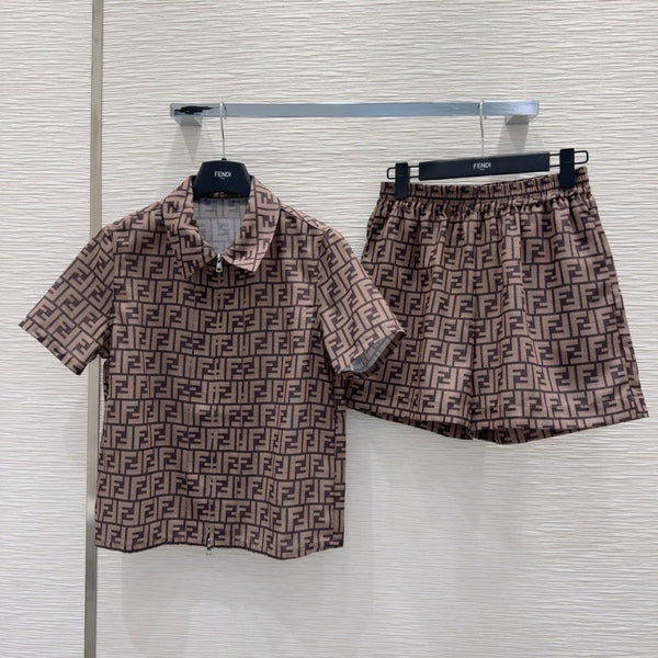Fendi 25 Set Brown Poliamide