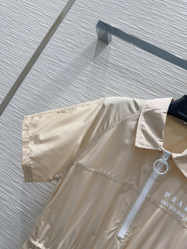 Prada 2025 Shirt Dress Beige Polyester