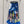 CD 25 Long Skirt Blue mix Colors Polyester