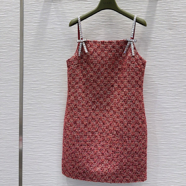 Gucci 2026 Slip Dress Red Polyester 133165