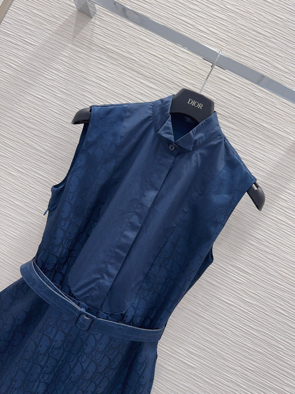 CD Vest Dress Blue Polyester 394945