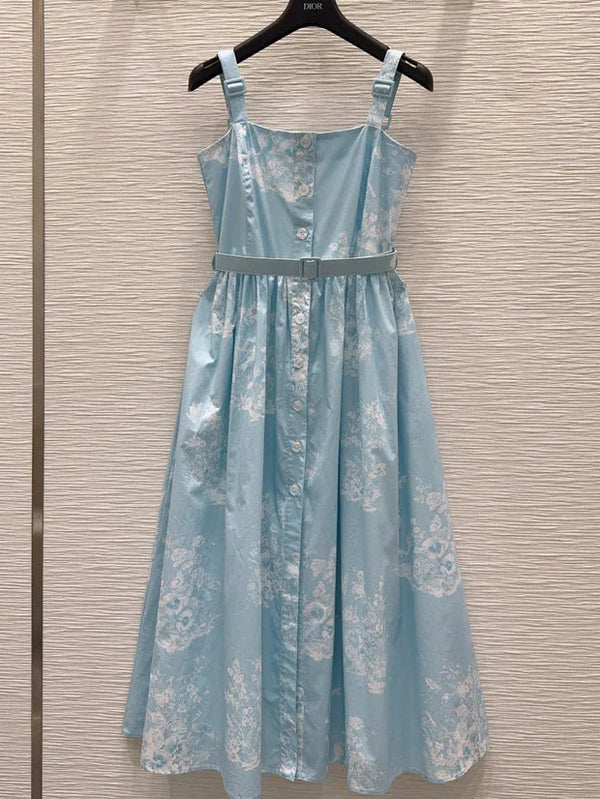 CD 2026 Strappy Dress Blue Cotton 627311