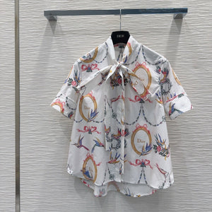 CD 26s Qixi Blouse Cream Cotton 414413