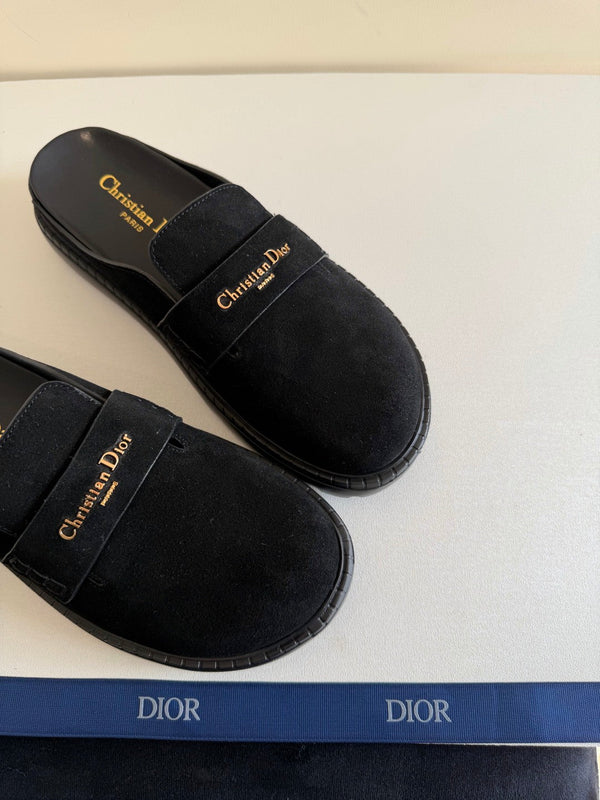 Mules CD Boy tout en suède noir