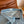Jeans CC 25 con ricamo Camellia Hollow, in denim di cotone azzurro chiaro 