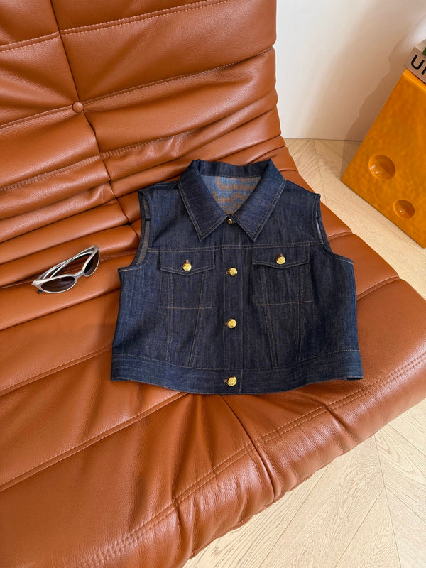Celine 25 Denim Suit Blue Cotton