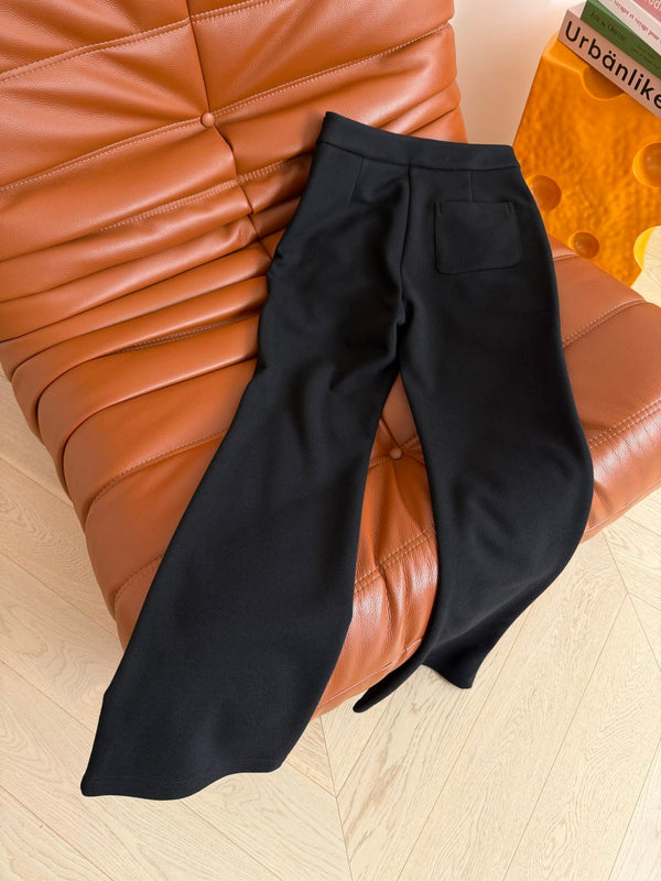 Prada 25FW Pantalons Polyester noir 326653