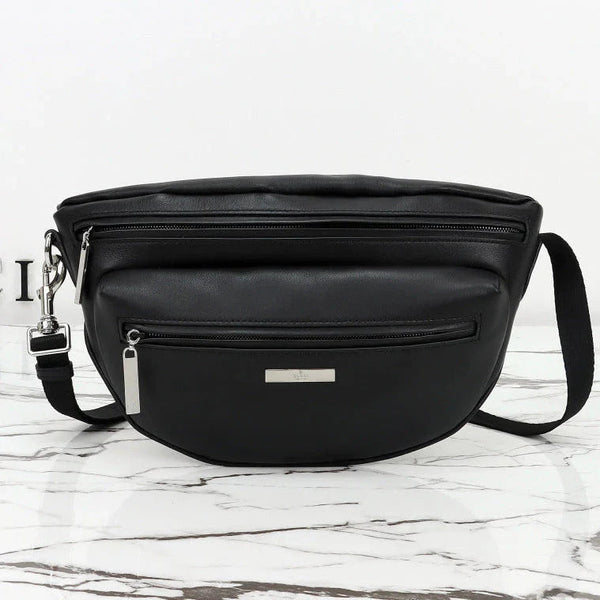 GG 2026 Tag Crossbody Bag 30cm Canvas And Calfskin