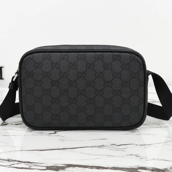 GG 2026 Essence Classic Mini Bag 22cm Black Canvas Leather