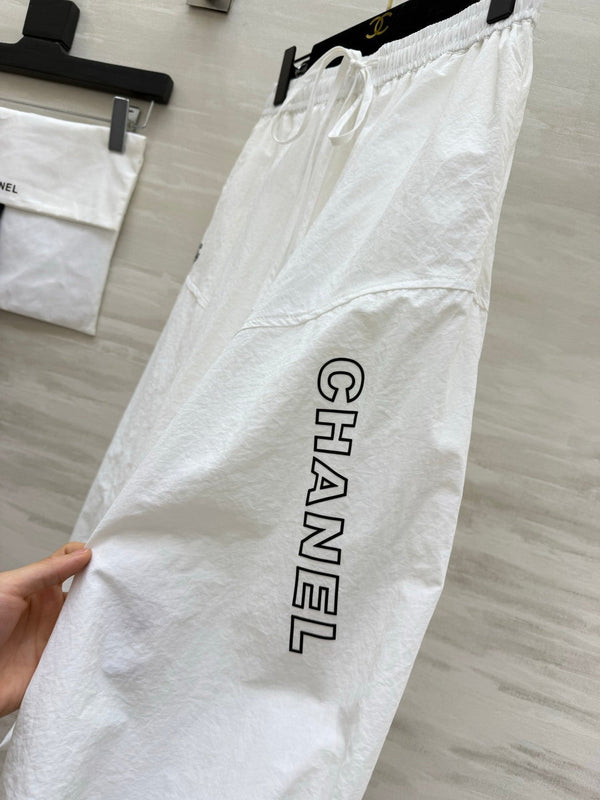 CC 26s Tulip Midi Skirt White Linen 398834