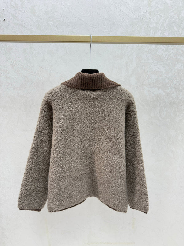 Chanel 2025 Veste Laine Marron et Blanche 716297