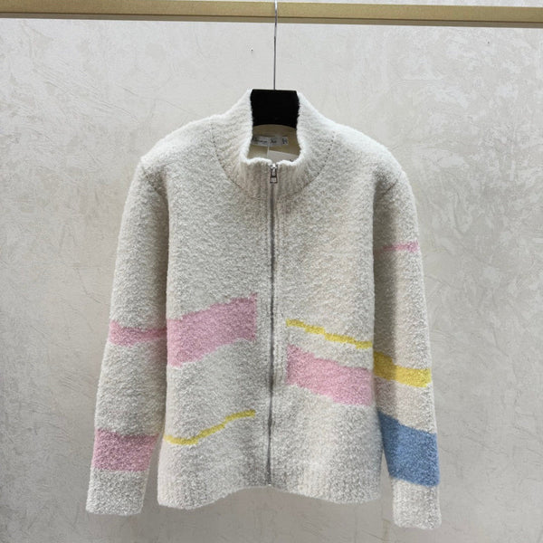 Dior Veste 2025 Laine mélange de couleurs Blanc