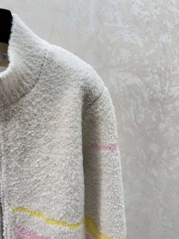Dior Veste 2025 Laine mélange de couleurs Blanc