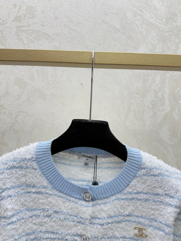 Chanel 2025 Cardigan Col Rond Tricoté Laine Polyester 734785